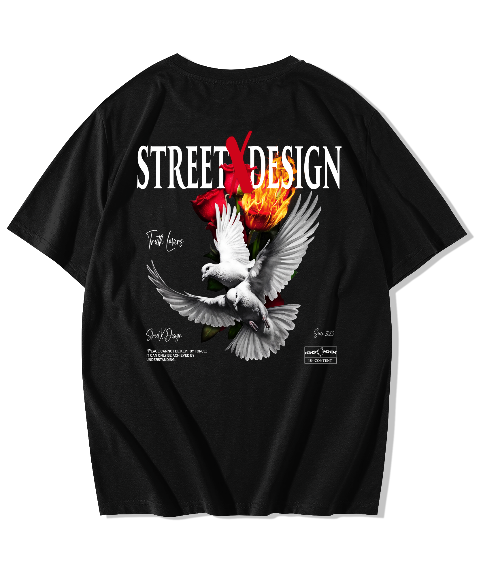 Alfaq Peace Lovers Oversized T-Shirt - Alfaq